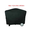 Housse barbecue pour Weber Q2000 et Q3000, imperméable, 112,4 x 64,1 x 95,6 cm