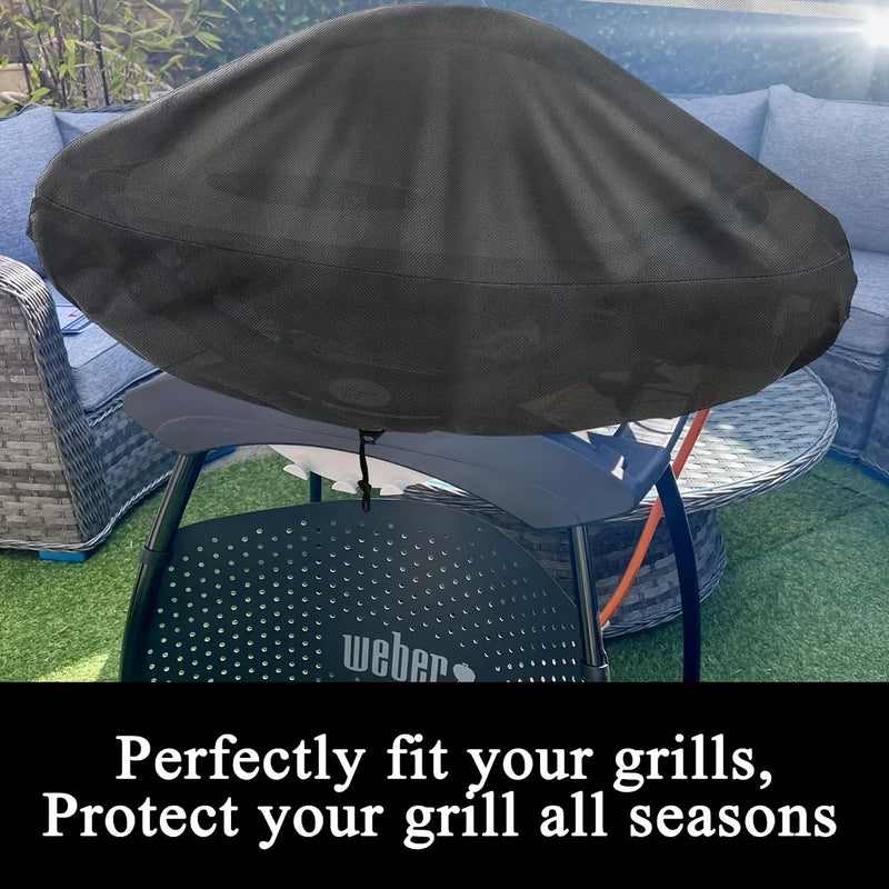Housse barbecue pour Weber Q1000, polyester noir imperméable 68 x 44 x 32 cm