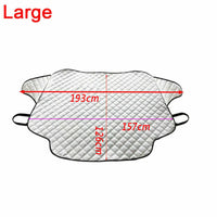 Protection pare-brise magnétique anti-gel et anti-neige, 193 x 126 ou 183 x 116 cm