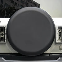Housse de roue de secours en cuir noir pour BYD Leopard 8