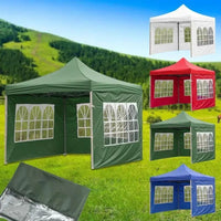 Paroi latérale de tonnelle 3 x 3 m Oxford 210D imperméable, avec fenêtres, structure non incluse
