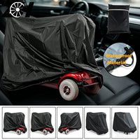 Housse de barbecue extérieur imperméable en polyester noir, 7 tailles du rond au grand chariot