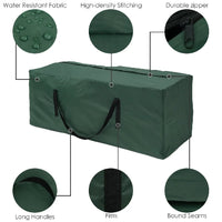 Sac de rangement noir pour coussins de jardin, Oxford 210D imperméable, 3 tailles