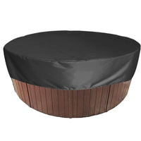 Housse ronde de spa imperméable anti-UV, 4 coloris, 6 tailles de 160 à 215 cm