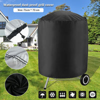 Housse barbecue ronde imperméable en Oxford 210D à cordon de serrage, Ø 71 cm, hauteur 73 cm