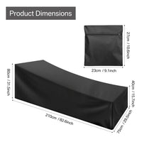 Housse bain de soleil imperméable Oxford, 2 coloris, 210 x 75 ou 210 x 150 cm