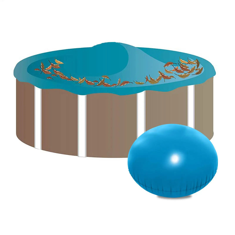 Coussin d'hivernage piscine hors sol gonflable bleu en PVC, 1,2 x 1,2 m