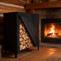 Housse support bois de chauffage Oxford 420D imperméable avec cordons élastiques, 122 x 107 x 61 cm