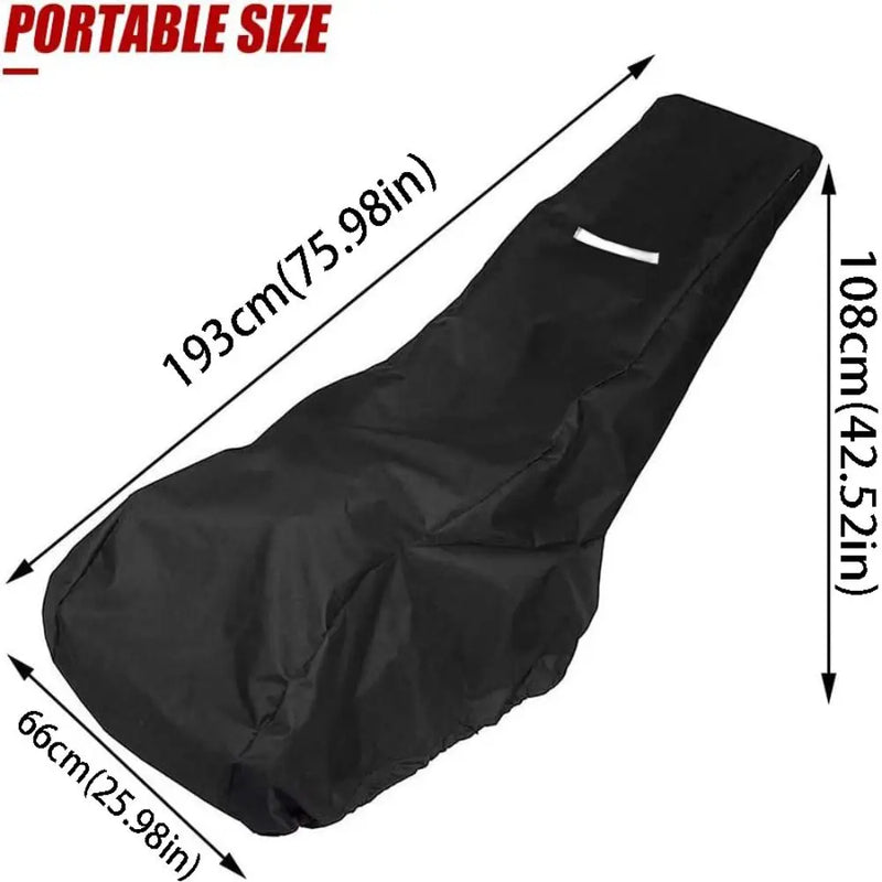 Housse tondeuse à gazon imperméable avec boucle coupe-vent, 193 x 108 x 66 cm