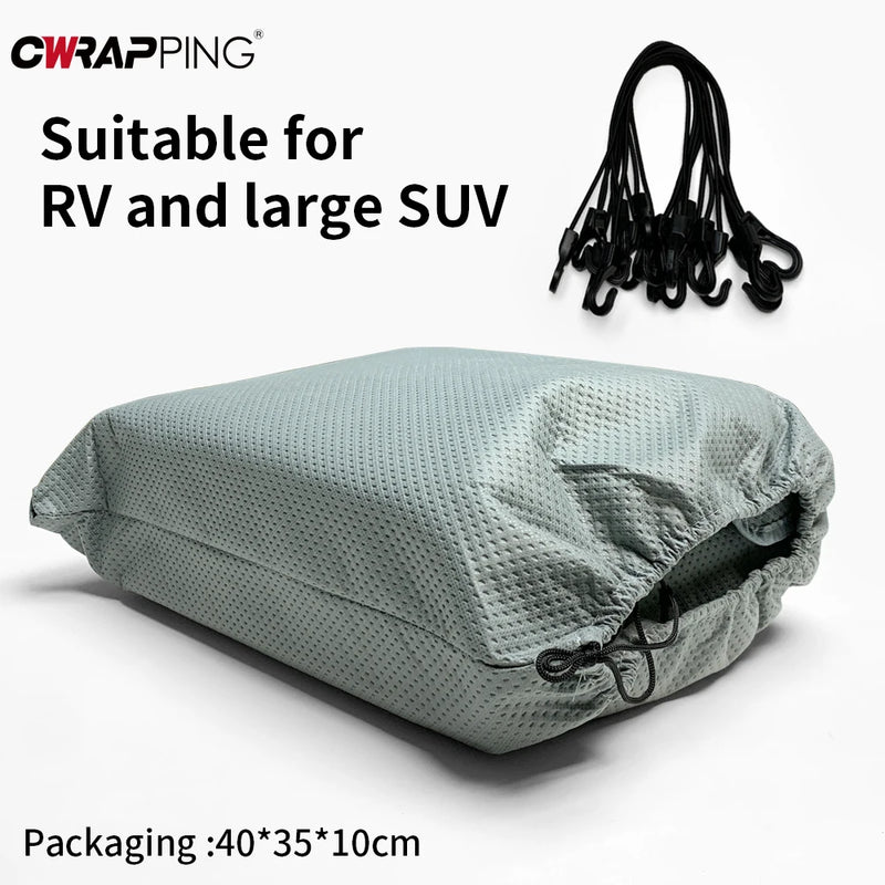 Housse de pare-brise camping-car anti-givre et anti-neige, 5 couches non tissées, 215 x 230 cm