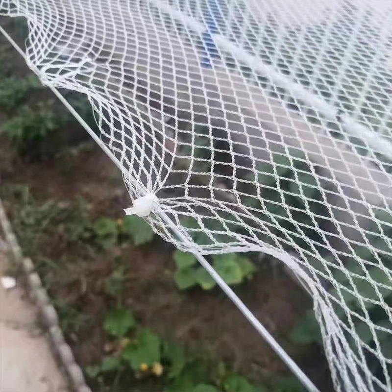 Filet anti-oiseaux et anti-grêle blanc, maille 0,5 cm, 7 tailles de 10 à 40 m²