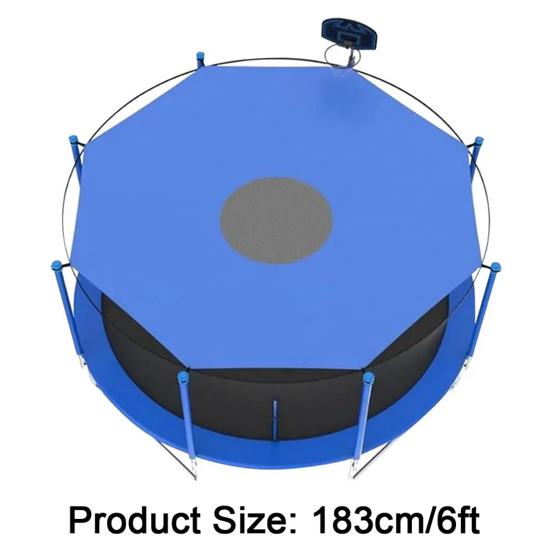 Toit de trampoline pare-soleil hexagonal en Oxford imperméable anti-UV, 183, 244 ou 305 cm