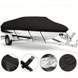 Housse de bateau noire 190T anti-UV, imperméable, pour bateau de 3,35 à 6,71 m