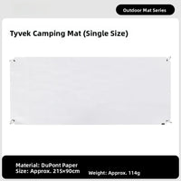 Tapis de sol de camping ultraléger imperméable pour tente, simple ou double
