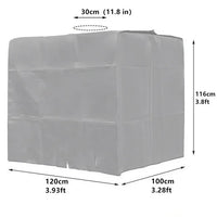 Housse cuve IBC 1000 L Oxford, avec ou sans zip, 120 x 100 x 116 cm