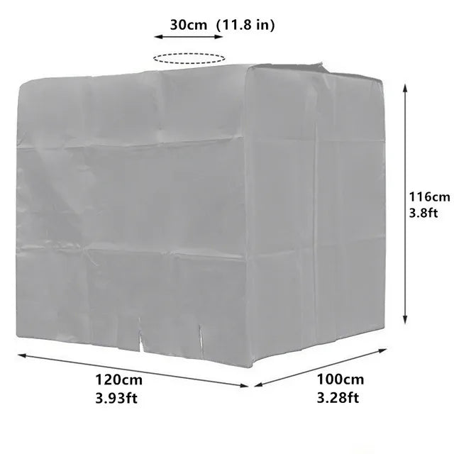 Housse cuve IBC 1000 L Oxford, avec ou sans zip, 120 x 100 x 116 cm