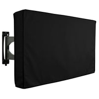 Housse TV extérieure noire imperméable en Oxford 210D, pour écran plat de 22 à 75 pouces