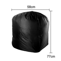 Housse barbecue ronde Oxford imperméable anti-UV à cordon, 58 x 77 ou 80 x 100 cm