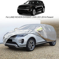 Housse voiture pour Range Rover Evoque L538 et L551, Oxford argenté imperméable, depuis 2014
