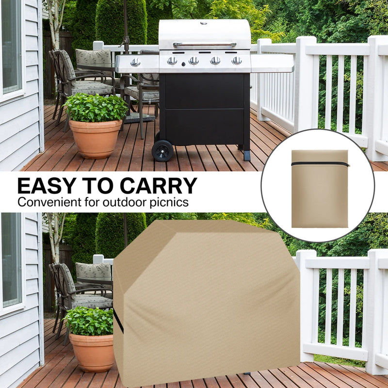 Housse barbecue à gaz 190D imperméable anti-UV, 147 x 61 x 122 cm, sac inclus