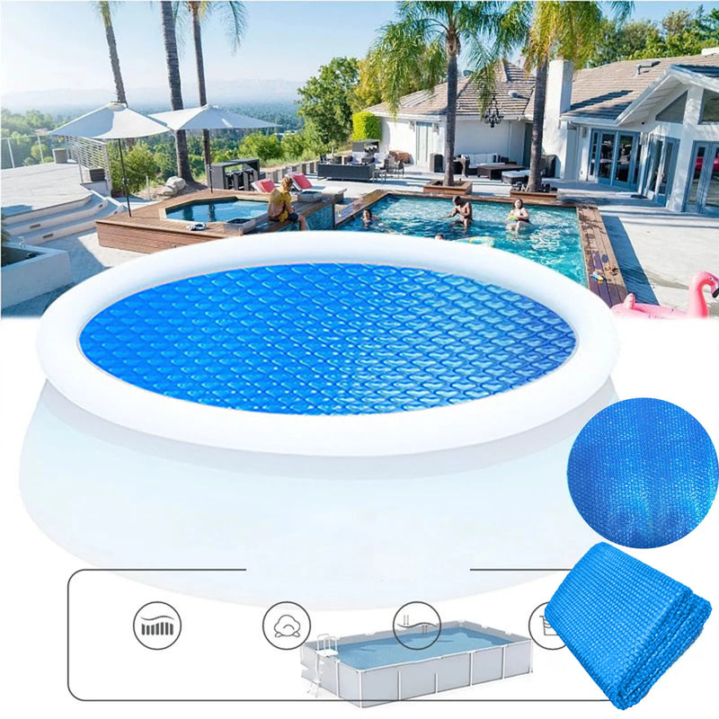Bâche solaire à bulles ronde pour piscine hors sol, diamètre 180 à 450 cm