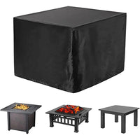 Housse brasero carrée imperméable 210T pour foyer de barbecue, 7 dimensions de 54 à 122 cm