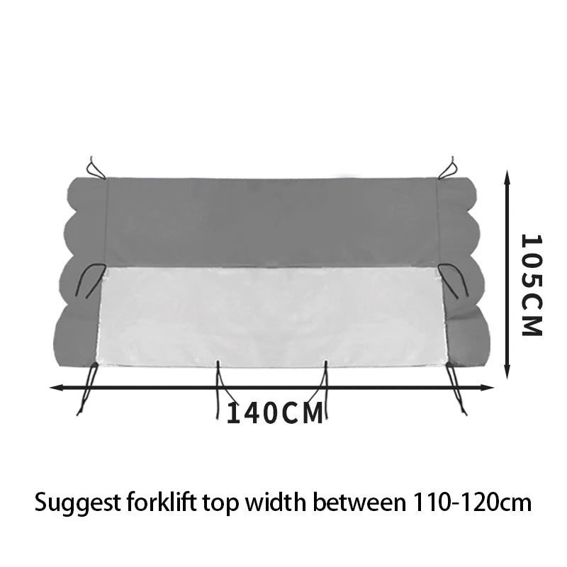 Bâche de toit pour chariot élévateur en PVC imperméable, 105 x 125 ou 105 x 140 cm