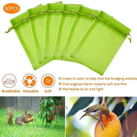 Sacs de protection pour raisins et fruits en organza, lot de 50, 7x9 à 20x30 cm