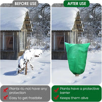 Voile d'hivernage zippé à cordon pour plantes et arbustes, 3 coloris, de 0,5x1 à 2,5x3,5 m