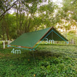 Bâche de camping auvent imperméable Oxford 210D, avec ou sans poteaux, 3x3 à 3x5 m