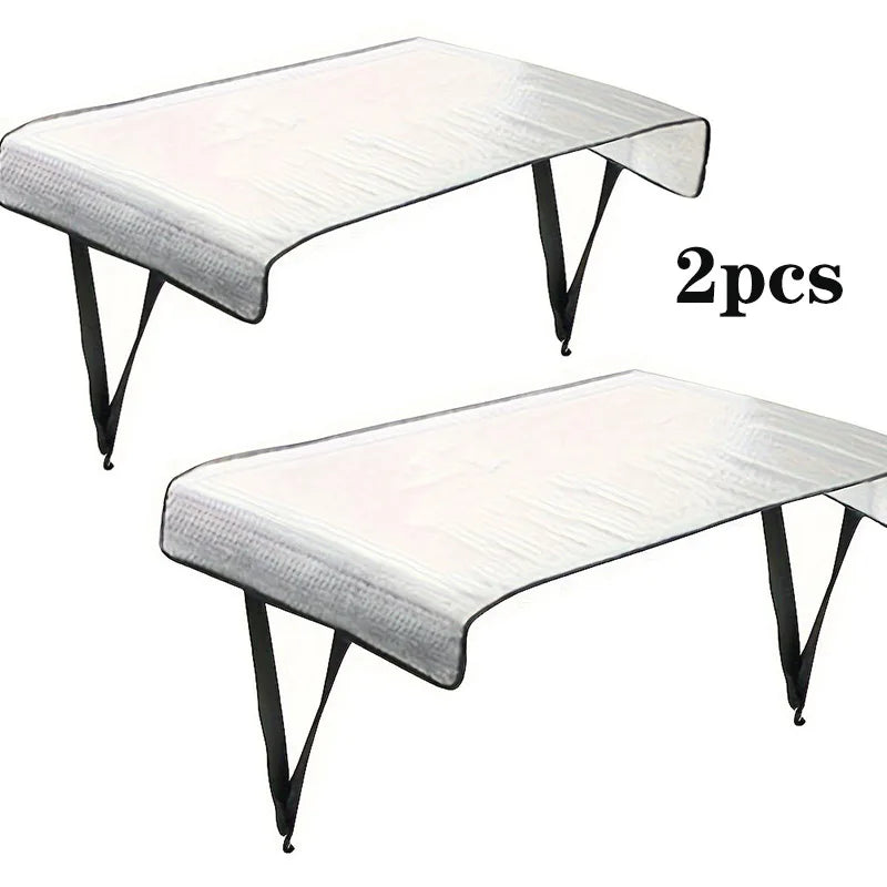 Housse de climatiseur extérieur en aluminium à crochets, 95 x 46 cm, 1 ou 2 pièces