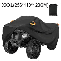 Housse quad extérieure universelle 210D noire, imperméable et anti-UV, 4 tailles