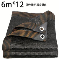 Voile d'ombrage noire anti-UV à 80 % d'ombrage, 21 tailles jusqu'à 8 x 12 m