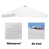 Toit de remplacement pour tonnelle pliante 3 x 3 m, Oxford imperméable, 6 coloris