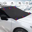 Protection de pare-brise magnétique antigel et anti-neige en toile enduite argent