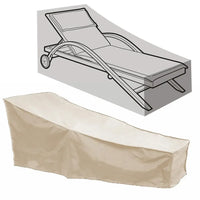 Housse bain de soleil et chaise longue, polyester imperméable, 208 cm de long, 4 coloris