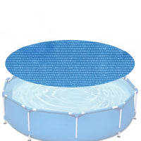 Bâche à bulles ronde 180 cm pour petite piscine hors sol et spa, film PE bleu