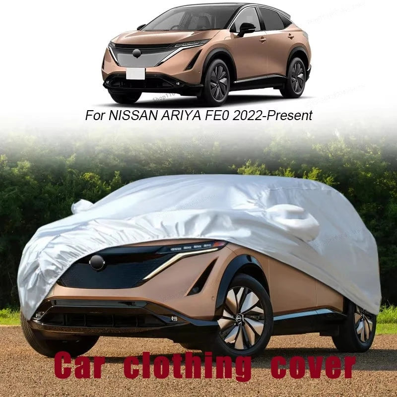 Housse voiture pour Nissan X-Trail, Patrol, Juke et Murano, Oxford argentée imperméable