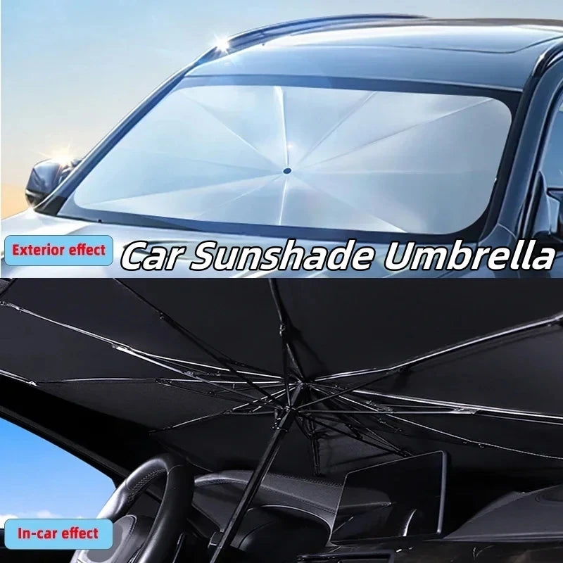 Pare-soleil voiture pour pare-brise, parapluie pliable grand ou petit format, ou rideaux latéraux
