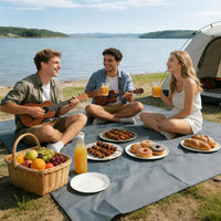 Bâche de sol camping imperméable Oxford à œillets, 3 coloris, 210x90 à 300x290 cm