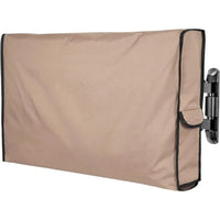 Housse TV extérieure beige imperméable Oxford 210D, 10 tailles de 76 à 170 cm