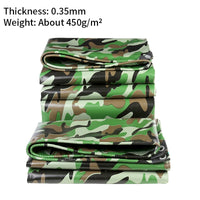 Bâche PVC verte et camouflage 450 g/m² à œillets, 3 motifs, de 2 x 1,5 à 3 x 4 m