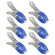 Pinces bâche piscine en acier inoxydable, manchons bleus ou noirs, lot de 6 ou 30 pièces