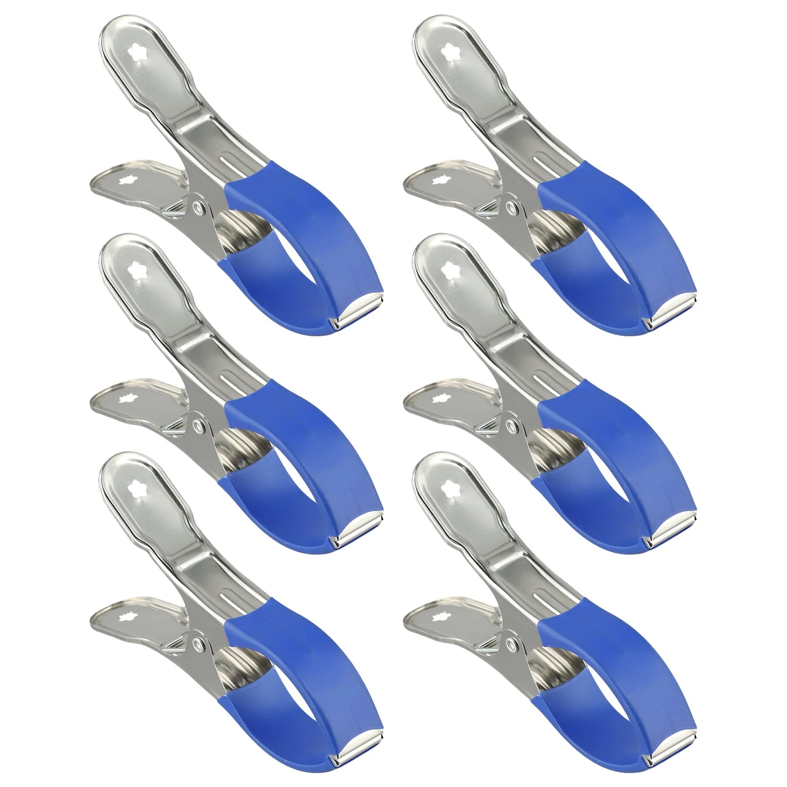 Pinces bâche piscine en acier inoxydable, manchons bleus ou noirs, lot de 6 ou 30 pièces