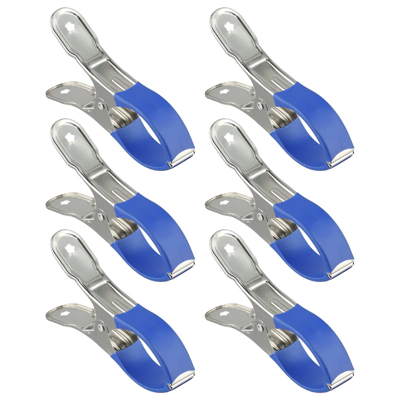 Pinces bâche piscine en acier inoxydable, manchons bleus ou noirs, lot de 6 ou 30 pièces