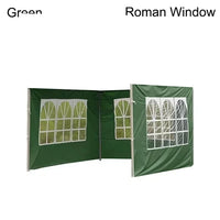 Paroi latérale de tonnelle 3 x 3 m Oxford 210D imperméable, avec fenêtres, structure non incluse