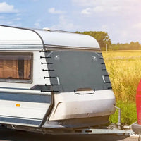 Housse avant de remorquage pour caravane, Oxford 210D imperméable et anti-UV, 220 x 175 cm