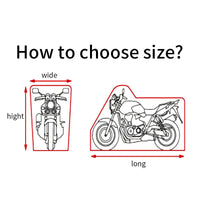 Housse de moto Oxford 420D imperméable, noire ou noir et orange, tailles M à 4XL