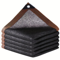Voile d'ombrage noir 75 % à œillets pour pergola et serre, 16 tailles