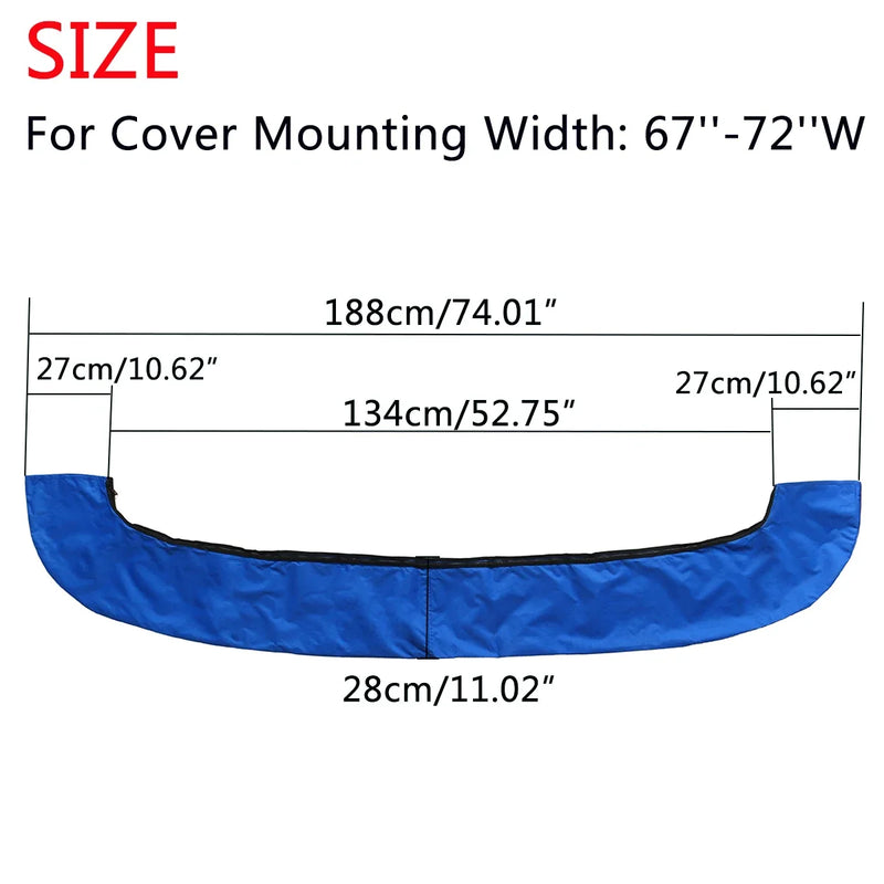 Housse de rangement pour bimini 4 arceaux en polyester 600D, hydrofuge, anti-UV, noire ou bleue